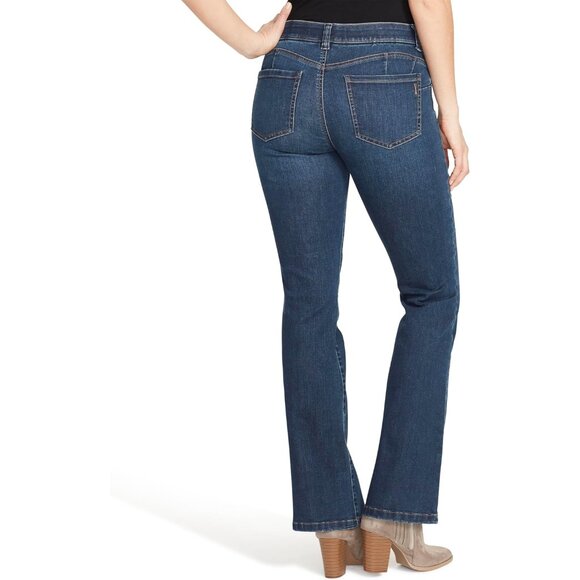 Women's Denim Boot Cut Jeans with Tummy Control Size 6 - Picture 3 of 3